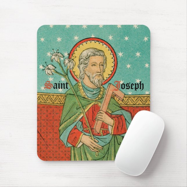 Upper Torso of St. Joseph (Detail; VVP 09) Mouse Pad (With Mouse)
