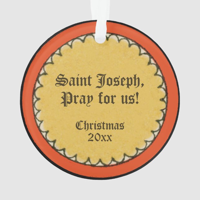 Upper Torso of St. Joseph (Detail; VVP 09) Ornament (Back)