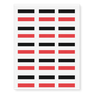Upper Volta Flag Temporary Tattoos