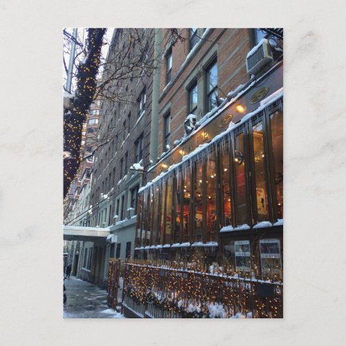 Upper West Side Icicles New York City Winter NYC Postcard