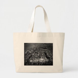 West Side Bags Zazzle Upper West Side New York City Aerial View 1928 Large Tote Bag