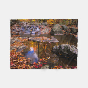 Upper Whiteoak Falls, Shenandoah National Park, VA Fleece Blanket