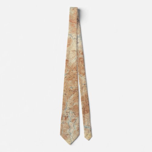 Upper Works Tahawus Area Adirondack High Peaks Neck Tie