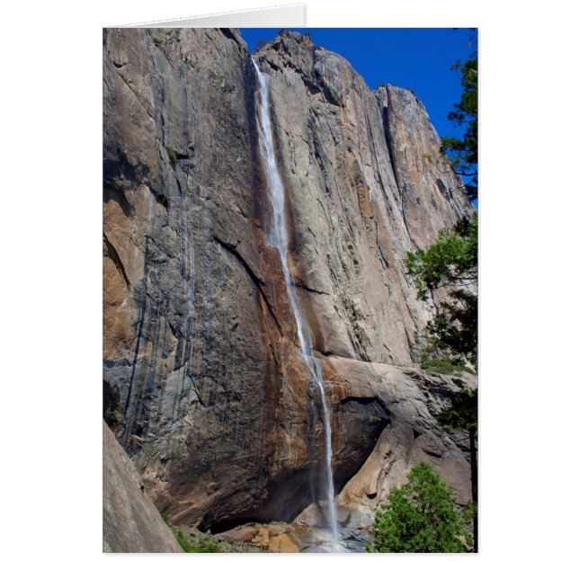 Upper Yosemite Falls Birthday Card (Front)
