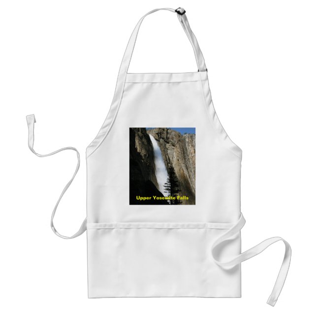 Upper Yosemite Falls in California Adult Apron (Front)