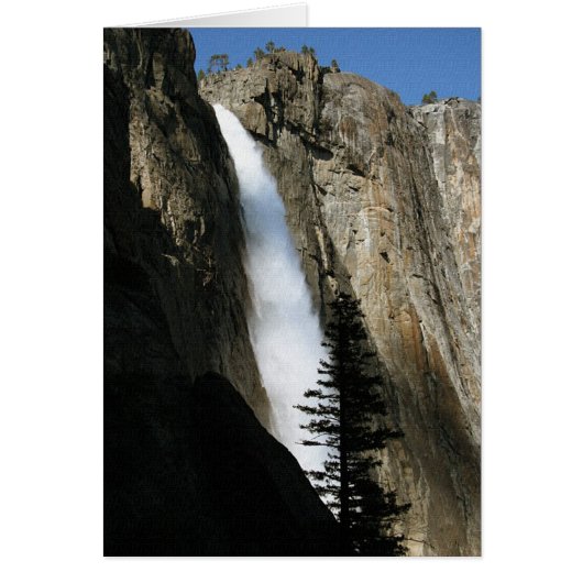 Upper Yosemite Falls in California Cards (Front)
