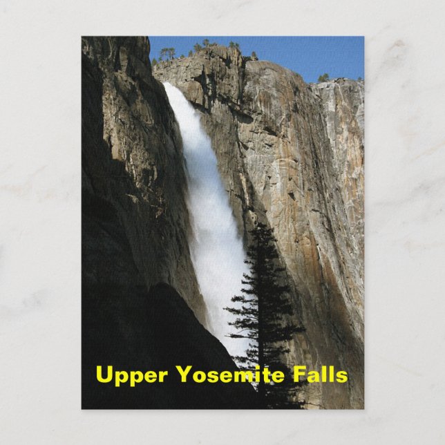 Upper Yosemite Falls in California Postcard (Front)
