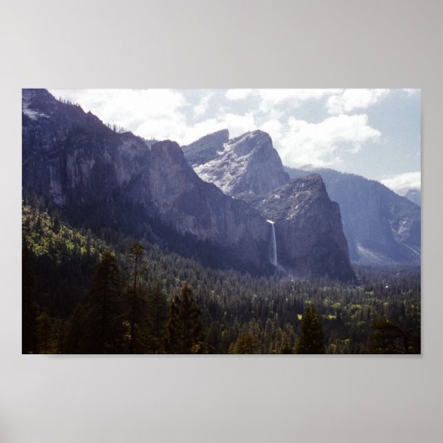 Upper Yosemite Falls Vintage California Poster (Front)