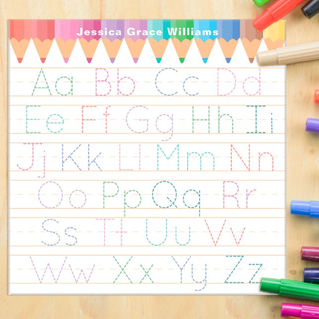 Uppercase and Lowercase ABC Tracing Board (Upper and lower case alphabet practice board)