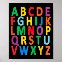 Uppercase Letters Alphabet Learn Abc Boy Girl Kids