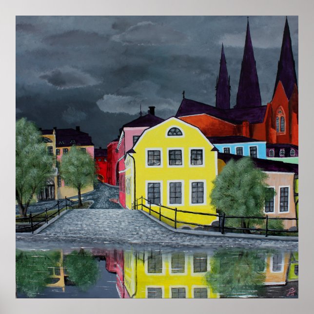 Uppsala Reflections - by Anna-Juliane Poster (Front)