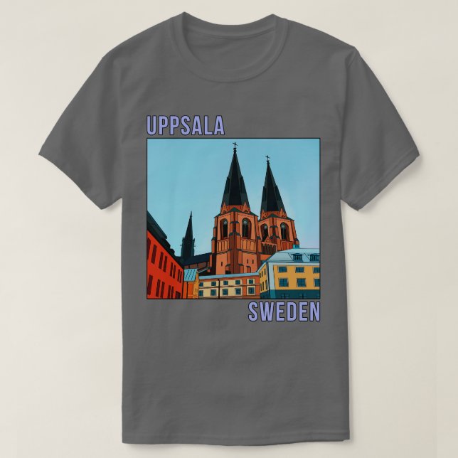 Uppsala Sweden Scandinavian T-Shirt (Design Front)