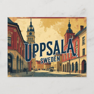 Uppsala Sweden the City of Knowledge and History Postcard