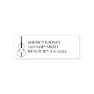 Upright Bass Musician Music Teacher Jazz Band Self-inking Stamp
