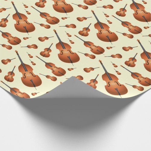 Upright Bass Musician Music Teacher Jazz Band Wrapping Paper