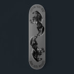 Upright Black Wild Horse - Black& White Drawing - Skateboard<br><div class="desc">Upright Black Wild Horse - Black and White Drawing Animal Art Mustang Horses by MIGNED - Add Your Unique Text / Choose your favorite colors - Resize and move or remove elements with customization tool ! You can also transfer my designs to more than 1000 Zazzle products.</div>