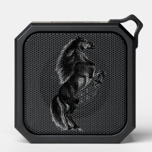 Upright Black Wild Horse Bluetooth Speaker