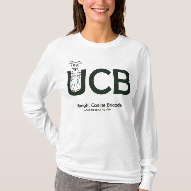 Upright Canine Brigade Ladies' Long Sleeved Tee (Front)