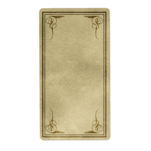 Upright Corners Apothecary Label