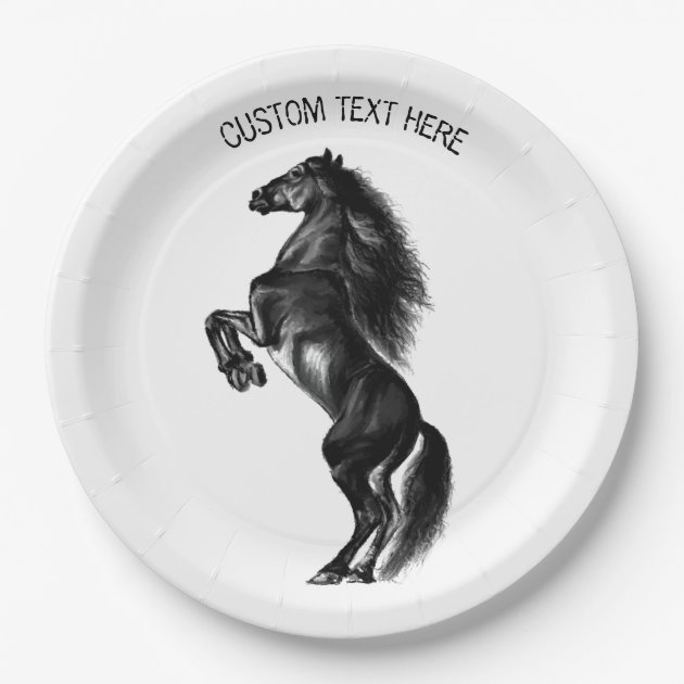 Horse paper deals plates