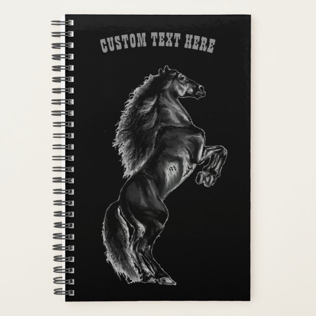 Upright Horse Planner - Custom Text and Colors (Front)