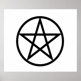 Upright Pentagram Poster