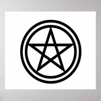 Upright Pentagram Poster