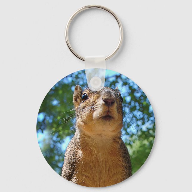 Upright Squirrel Keychain (Front)