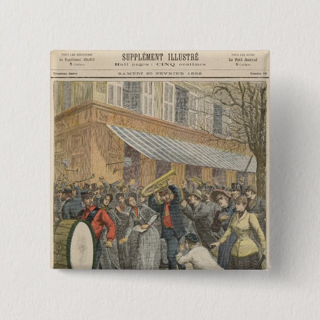 Uprising against a Salvation Army Pinback Button (Front)