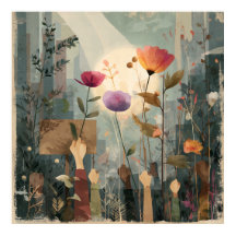 Uprising in Bloom - Solarpunk Poster
