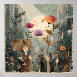 Uprising in Bloom - Solarpunk Poster