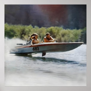 Ups and Downs Flat Bottom Boat Poster