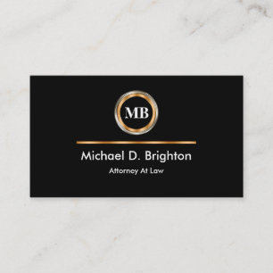 Upscale Attorney Business Cards