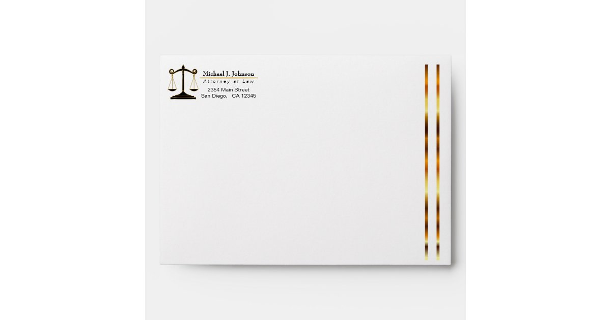 Upscale Attorney Design Envelope