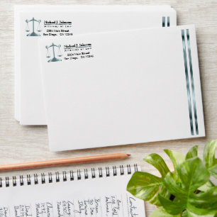 Upscale Attorney - Teal Envelope