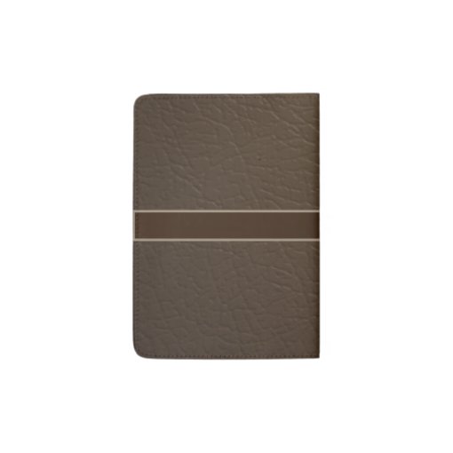 Upscale Chocolate Leather Monogram Passport Holder Zazzle