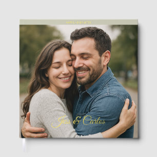 Upscale Cruise Photo Destination Wedding Foil Guest Book