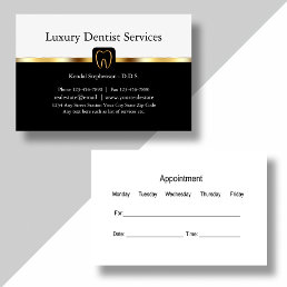 Upscale Dentist Business Cards