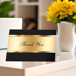 Upscale Elegant Thank You Cards