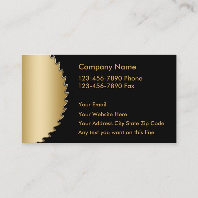 Upscale Handyman Business Cards (Front)