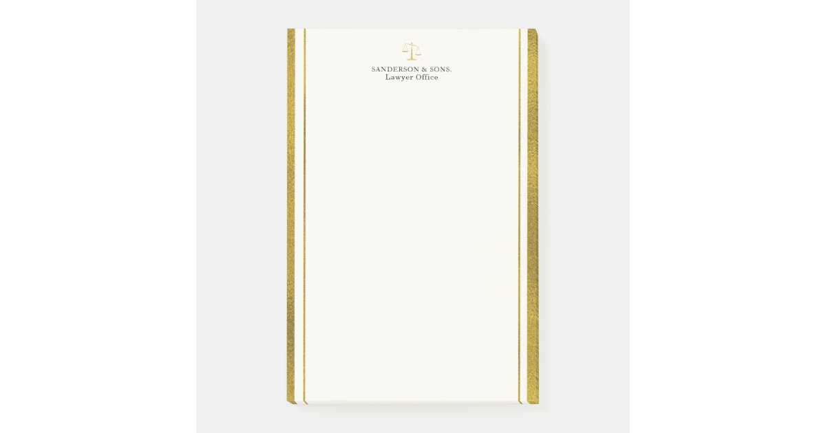 Legal Pad for Legal Thoughts Personalized Post-it Notes | Zazzle