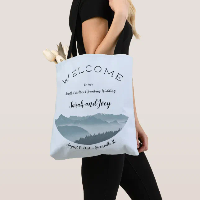 Upscale Misty Mountain Wedding Welcome Bag 