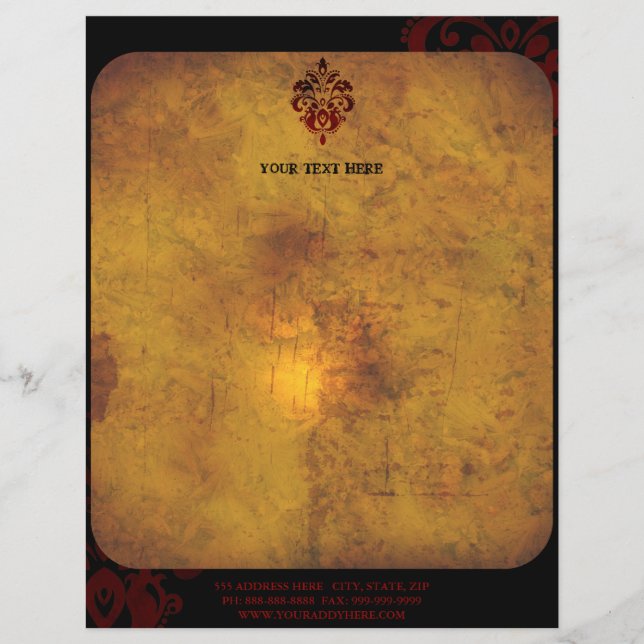 Upscale Modern Business Letterhead (Front)