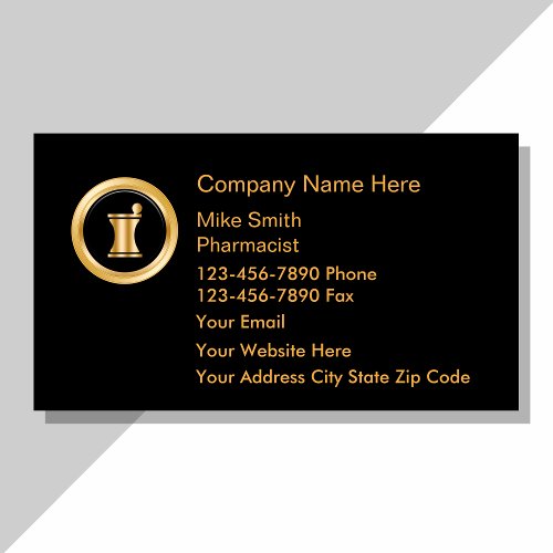 Upscale Pharmacy Business Cards