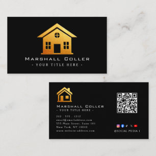 Upscale Real Estate Design Magnetic Business Card