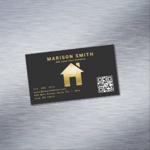Upscale Real Estate Design Magnetic Business Card Magnet