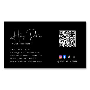 Upscale Real Estate Design Magnetic  Business Card Magnet