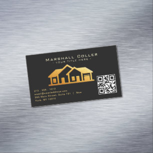 Upscale Real Estate Design Magnetic  Business Card Magnet
