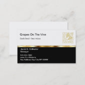 Upscale Restaurant Business Cards (Front/Back)