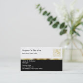Upscale Restaurant Business Cards (Standing Front)